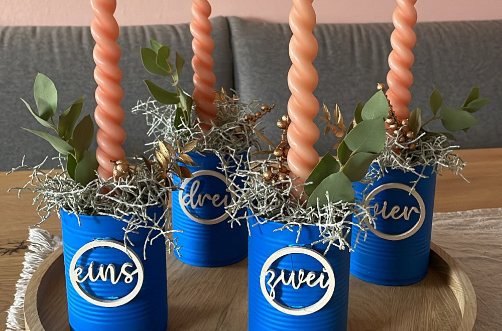 DIY Adventskranz: Upcycling mit Konservendosen