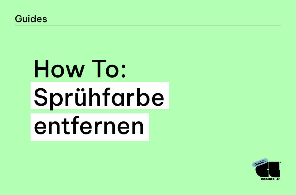 Wie kann ich Sprühfarbe entfernen?