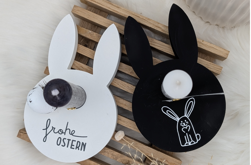 DIY-Osterhasen-Kerzenhalter – schnell und einfach gemacht