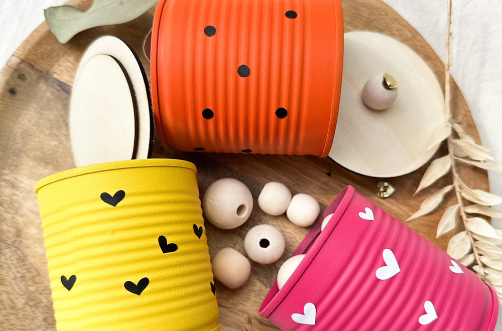 DIY Organizer selber machen aus Blechdosen