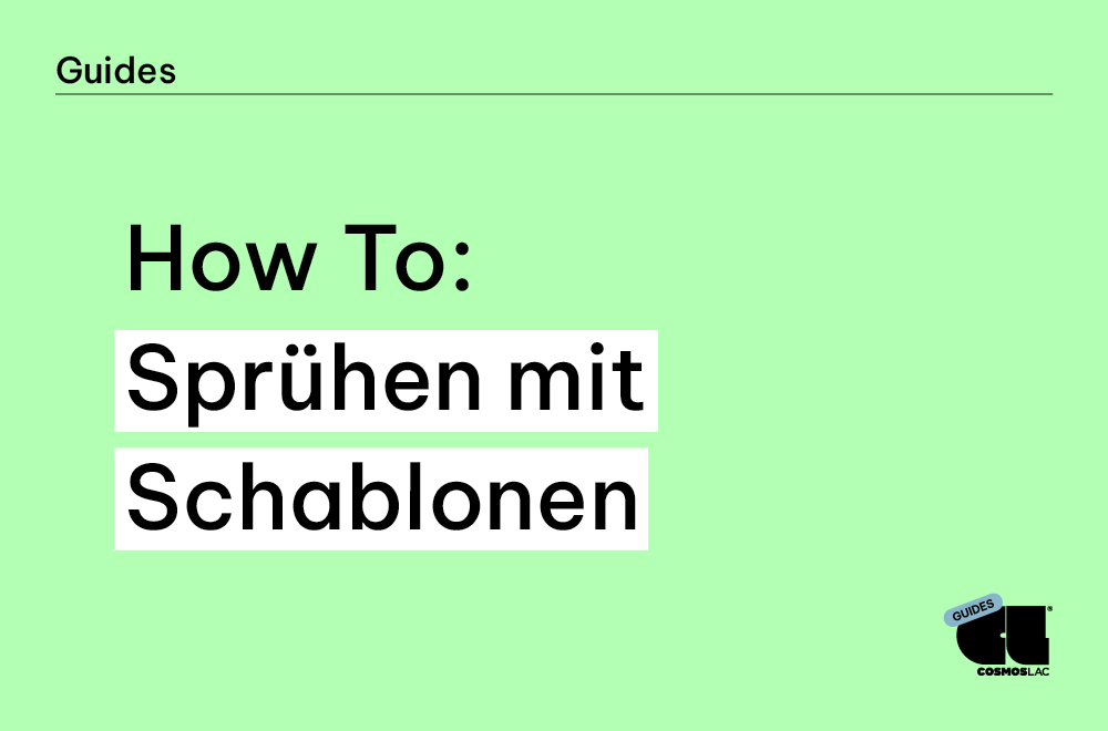 Sprühen mit Schablonen - So geht`s!