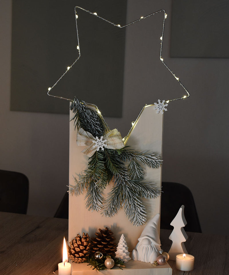DIY Weihnachtlicher Stern-Aufsteller