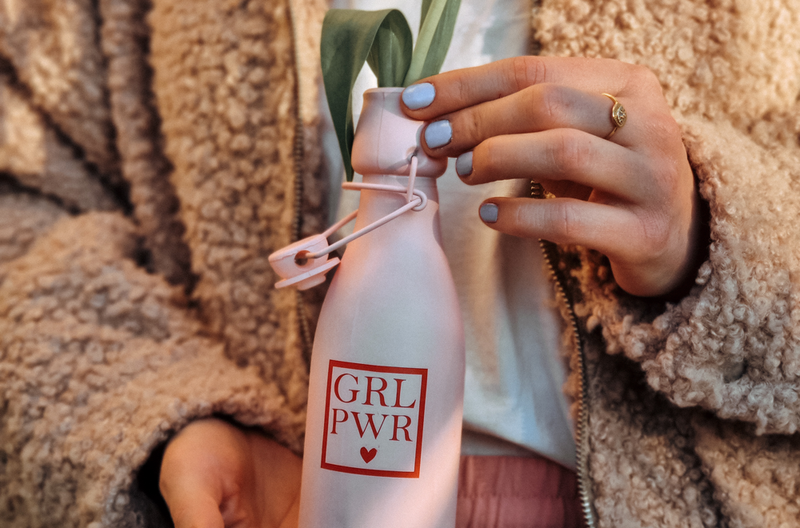 DIY Blumenvase mit der Aufschrift