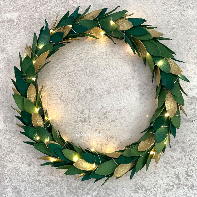 DIY Winterkranz aus Eierkartons