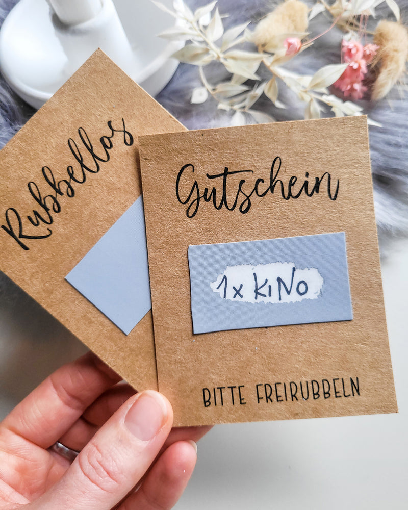 Selbstgemachte Rubbellose