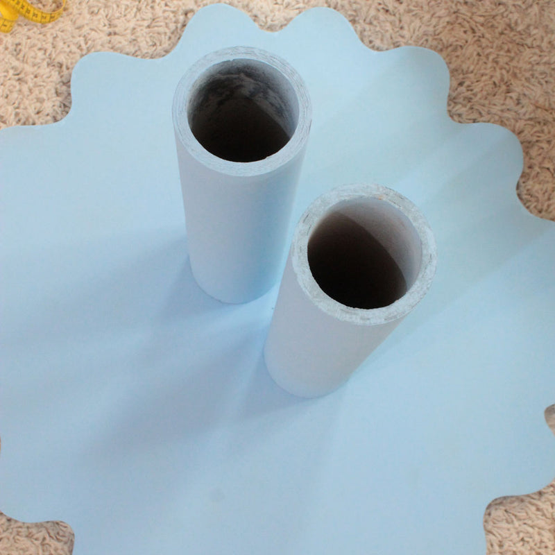 Beine des DIY Beistelltisches