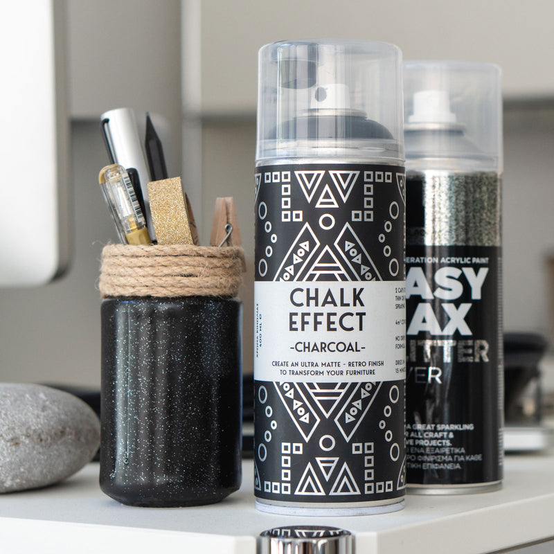 COSMOS LAC Charcoal und EASY MAX Glitter mit Stiftehalter
