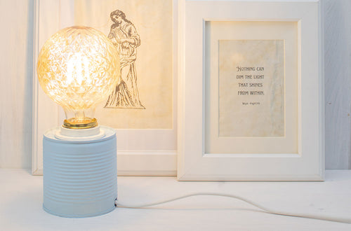Kreative DIY Lampe aus einer Blechdose