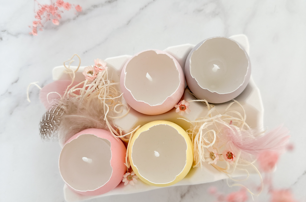 Oster-Teelichter aus Eierschalen – Upcycling mit Charme
