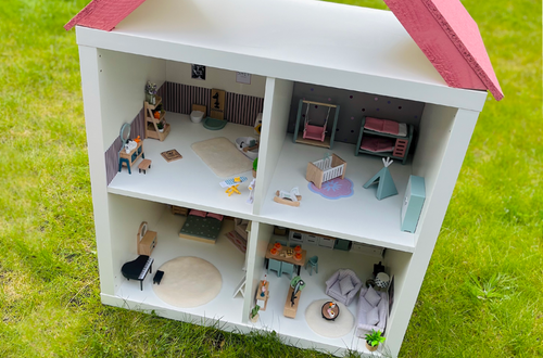 Traum-Puppenhaus aus Ikea Regal: Eine süße Kinder DIY-Idee